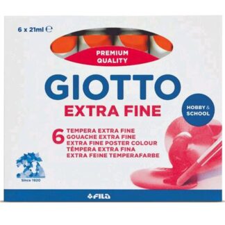 GIOTTO EXTRA FINE TEMPERA TUBO DA 21ML COL. ARANCIO CONF 6 Pz.
