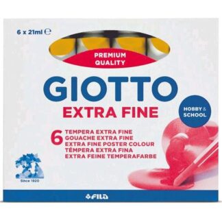 GIOTTO EXTRA FINE TEMPERA TUBO DA 21ML COL. GIALLO OCRA CONF 6 Pz.