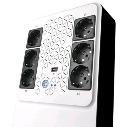 LEGRAND UPS BTICINO 310082 GRUPPO DI CONTINUIT NEW KEOR MULTIPLUG CON CARICATORE USB, 800 VA/480 W