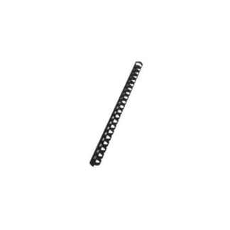 FELLOWES DORSO A SPIRALE IN PLASTICA PASSO 14.28 mm 21 ANELLI DA 8 mm A4 RILEGATURA MIN. 2 MAX 24 FOGLI COL. NERO CONF 25 Pz.