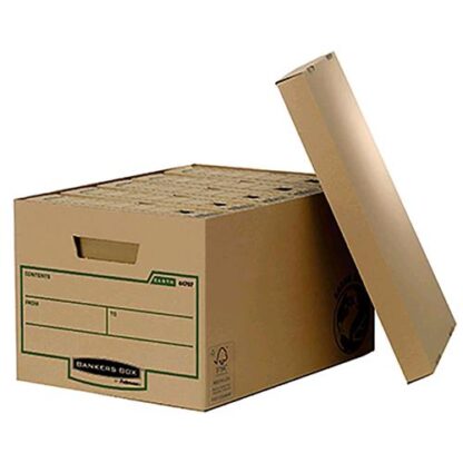 FELLOWES BANKERS BOX EARTH SCATOLA ARCHIVIO IN CARTONE 335X271X470 mm COL. MARRONE CONF 10 Pz.