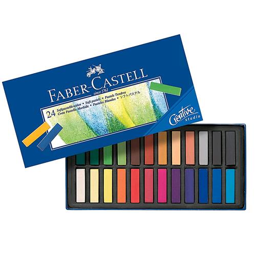 FABER CASTELL CREAITIVE PASTELLI SOFT COL. ASSORTITI CONF 24 Pz.
