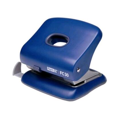 RAPID FC30 PERFORATORE 2 FORI IN ACCIAIO CAPACITA' FORATURA 30 FOGLI FORI 5.5 mm COL. BLU
