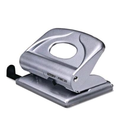 RAPID FMC20 PERFORATORE 2 FORI IN ACCIAIO CAPACITA' FORATURA 20 FOGLI FORI 5.5 mm COL. ARGENTO