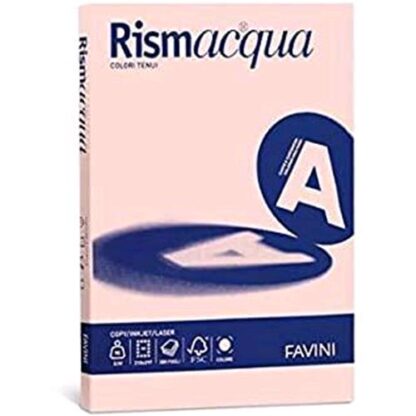 CARTOTECNICA FAVINI RISMACQUA CARTA A4 50 FOGLI 200 GR COL. SALMONE 05