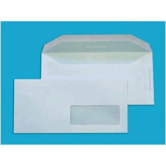 BLASETTI BUSTE DI CARTA CON FINESTRA 110X230 mm 80 GR COL. BIANCO CONF 500 Pz.