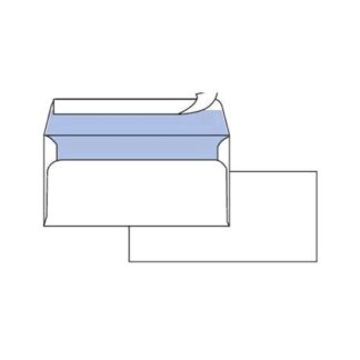 PIGNA EDERA BUSTE DI CARTA SENZA FINESTRA CON STRIP 110X230 mm 90 GR COL. BIANCO CONF 500 Pz.