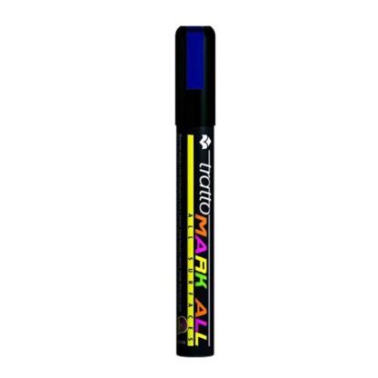 TRATTO MARK ALL MARCATORE PERMANENTE PUNTA CONICA 1.4/2.8 mm COL. BLU CONF 12 Pz.