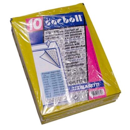 BLASETTI SACBOLL BUSTE DI CARTA A SACCO IMBOTTITE AUTOADESIVE INT. 150X210 mm COL. AVANA CONF 10 Pz.