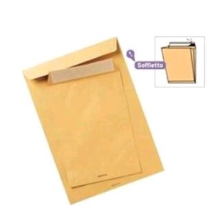 BLASETTI MONODEX BUSTE A SACCO CON SOFFIETTO E STRIP 300X400 mm 120 GR COL. AVANA CONF 250 Pz.