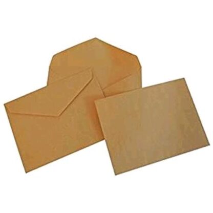 PIGNA GIALLO POSTA BUSTE DI CARTA TAGLIO A PUNTA 12X180 mm 80 GR COL. GIALLO CONF 500 Pz.