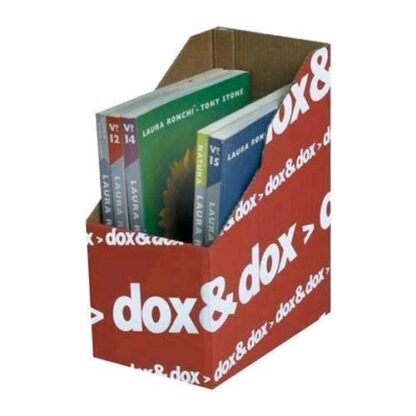 REXEL DOX&DOX SCATOLA PORTARIVISTE IN CARTONE 260X175 mm DORSO CM 17.5 COL. ROSSO CONF 12 PZ.