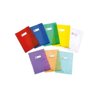 FAVORIT COPRIMAXI COPRIQUADERNI IN PP TRASPARENTE LISCIO 210X297 mm A4 140 MY COL. BLU
