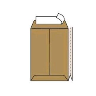 PIGNA LARGEMAIL BUSTE A SACCO CON SOFFIETTO E STRIP 250X353 mm 120GR COL. AVANA CONF 25 Pz.
