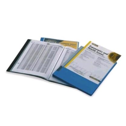 FELLOWES PORTALISTINO A DISPLAY PERSONALIZZABILE IN PP 297X210MM A4 60 BUSTE COL. NERO