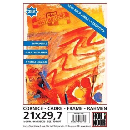 KOH-I-NOOR CRILEX CORNICE A VISTA DA MURO IN VETRO 210X297 mm A4 COL. TRASPARENTE CONF 12 Pz.