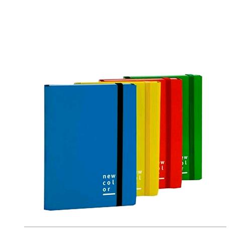 BREFIOCART NEW COLOR CARTELLA 3 LEMBI CON ELASTICO PIATTO 250X350 mm DORSO 3 CM COL. ROSSO