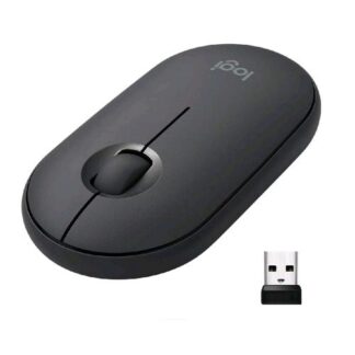 LOGITECH PEBBLE M350 MOUSE WIRELESS BLUETOOTH 2.4 GHz 1.000 DPI CON MINI RICEVITORE USB GRAPHITE