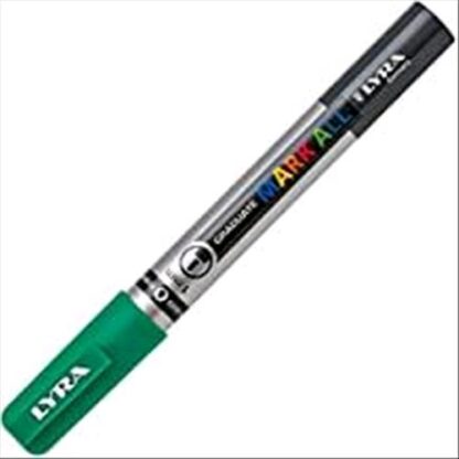 LYRA GRADUATE MARK ALL MARCATORE PERMANENTE PUNTA CONICA 1 mm VERDE PRATO CONF 6 Pz.