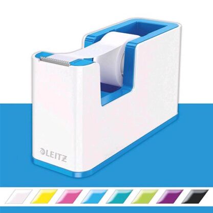 LEITZ WOW DISPENSER PER NASTRO ADESIVO DUAL COLOR BIANCO/ BLU METALLIZZATO