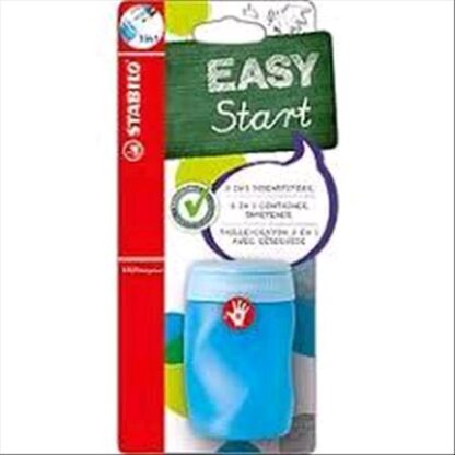 STABILO EASY TEMPERINO ERGONOMICO PER DESTRIMANI A 3 FORI AZZURRO