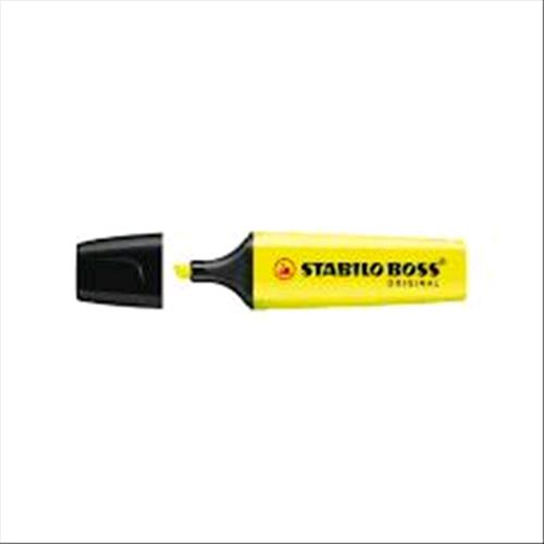 STABILO BOSS ORIGINAL EVIDENZIATORE TRATTO 2/5 MM GIALLO CONF 2 Pz.