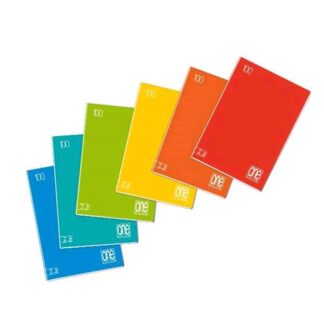 BLASETTI ONE COLOR MAXI QUADERNO A4 100GR QUADRETTI 0Q 24 FOGLI COLORI ASSORTITI CONF 10 Pz.