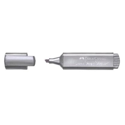 FABER CASTELL TEXLINER EVIDENZIATORE PUNTA SCALPELLO 1/5 mm ARGENTO CONF 10 Pz.