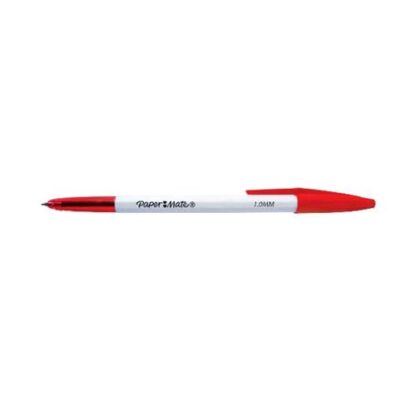 PAPERMATE PM 045 PENNA A SFERA PUNTA TONDA 1 MM INCHIOSTRO ROSSO CONF 50 Pz.