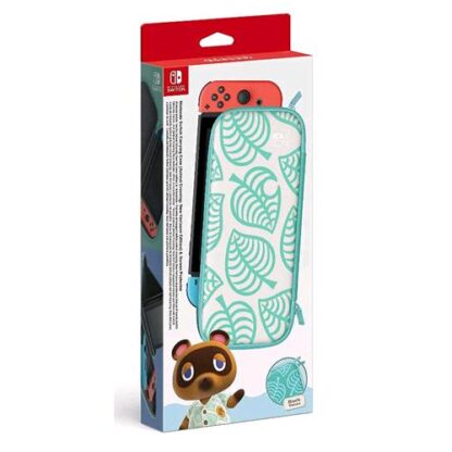 NINTENDO SWITCH CUSTODIA E PELLICOLA PROTETTIVA ANIMAL CROSSING NEW HORIZONS EDITION