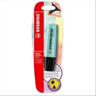 STABILO BOSS ORIGINAL EVIDENZIATORE PUNTA A SCALPELLO 2/5 mm TURCHESE