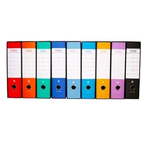 BREFIOCART NERO& REGISTRATORE FORMATO PROTOCOLLO MIGNON 285X350X50 mm ARANCIO CONF 18 Pz.