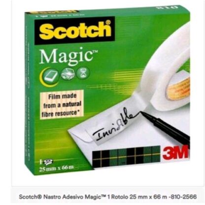 SCOTCH MAGIC NASTRO ADESIVO 25MMX66M TRASPARENTE