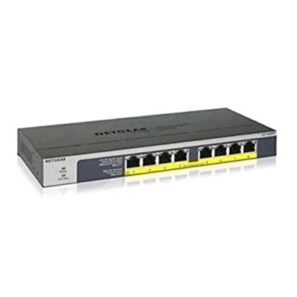 NETGEAR GS108PP SWITCH 8 PORTE NON GESTITO GIGABIT ETHERNET (10/100/1000) NERO SUPPORTO POWER OVER ETHERNET (POE)