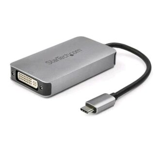 STARTECH CDP2DVIDP ADATTATORE USB-C/DVI COLORE SILVER/NERO