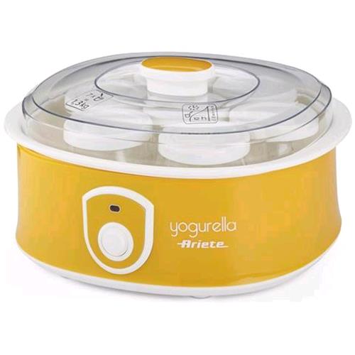 ARIETE YOGURELLA YOGURTERIA ELETTRICA 20W CON 7 VASETTI 1.3 LT GIALLO