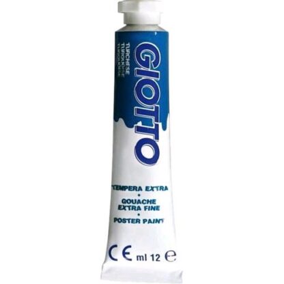 GIOTTO TEMPERA IN TUBETTI DA 12ML TURCHESE CONF 6 Pz.