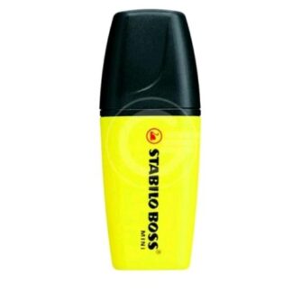 STABILO BOSS MINI EVIDENZIATORE PUNTA A SCALPELLO 2/5 mm GIALLO CONF 10 Pz.