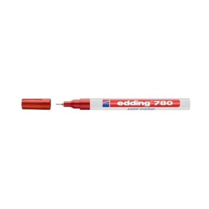 EDDING 780 MARCATORE PERMANENTE PUNTA TONDA 0.8 mm ROSSO CONF 10 Pz.