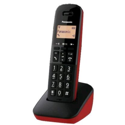PANASONIC KX-TGB610JTR CORDLESS DECT BLOCCO CHIAMATE INDESIDERATE RESISTENTE AGLI URTI BLACK/RED