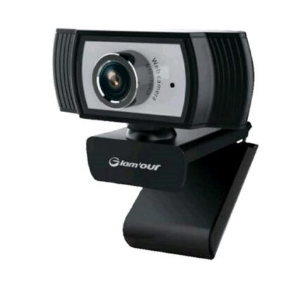 GLAM'OUR A229 WEBCAM 2.0MPXCON MICROFONO FULL HD1920 x 1080 PIXEL 30 FPS USB NERO