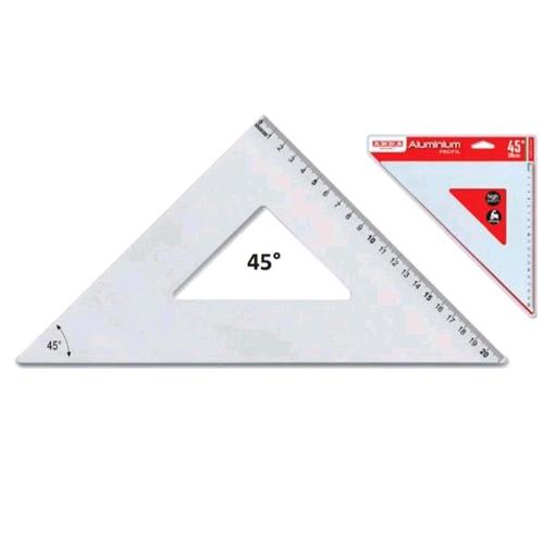 ARDA SQUADRA ALLUMINIO 45� 25 CM