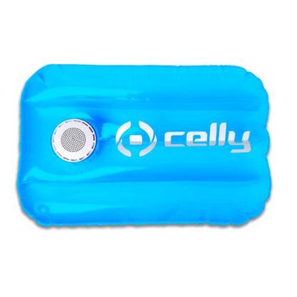 CELLY POOL PILLOW SPEAKER WIRELESS 3W CERTIFICAZIONE IPX7 CON CUSCINO GONFIABILE AZZURRO