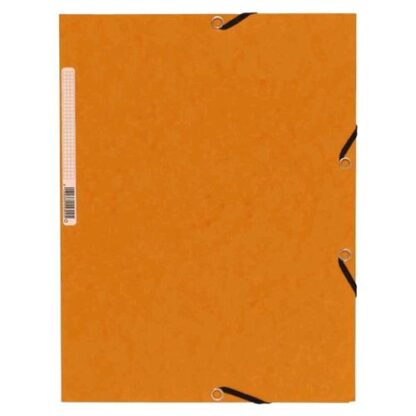 EXACOMPTA NATURE FUTURE CARTELLA 3 LEMBI CON ELASTICO IN CARTONCINO DA 355 GR 240X320 mm ARANCIO CONF 10 Pz.
