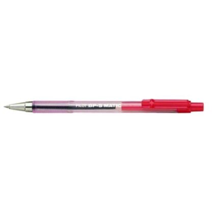 PILOT BP-S MATIC PENNA A SFERA A SCATTO PUNTA CONICA 1 mm INCHIOSTRO ROSSO CONF 12 Pz.