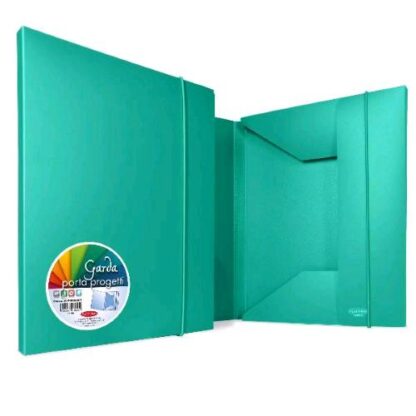 PLASTIBOR GARDA 3L CARTELLINA 3 LEMBI IN PP CON ELASTICO 260X350 mm VERDE