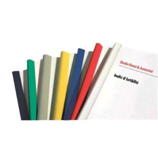 FELLOWES DORSINO IN PLASTICA DIAMETRO 8 mm LUNGHEZZA 297 mm RILEGATURA 1/40 FOGLI VERDE CONF 50 Pz.