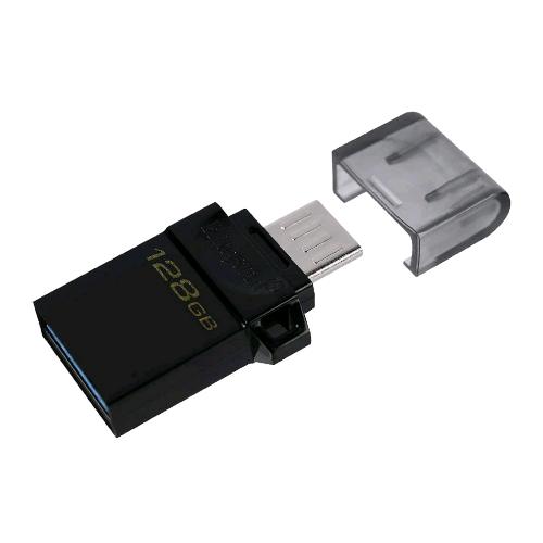 KINGSTON MICRODUO3 128GB DATA TRAVEL USB TYPE-A MICRO-USB 3.2 GEN 1 ANDROID OTG NERO