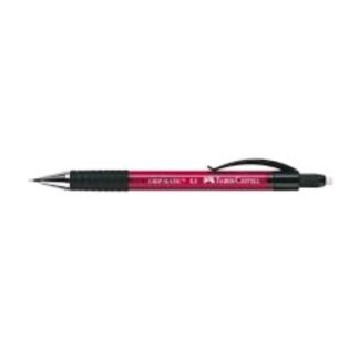 FABER CASTELL GRIP MATIC PORTAMINE 0.5 mm CON GOMMINO ROSSO CONF 10 Pz.