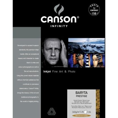 CANSON A4 BARYTA PRESTIGE CF 25 FG 340 G